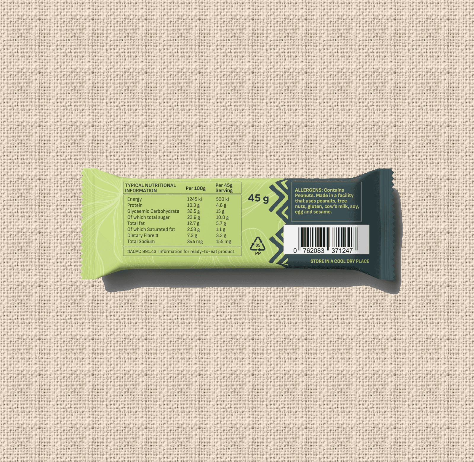 Salty Peanut & Lime Leaf - back